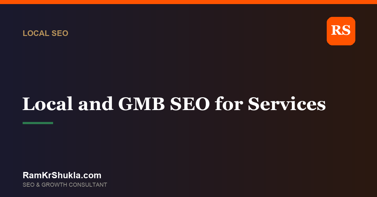 Local and GMB SEO for Service and Booking Businesses