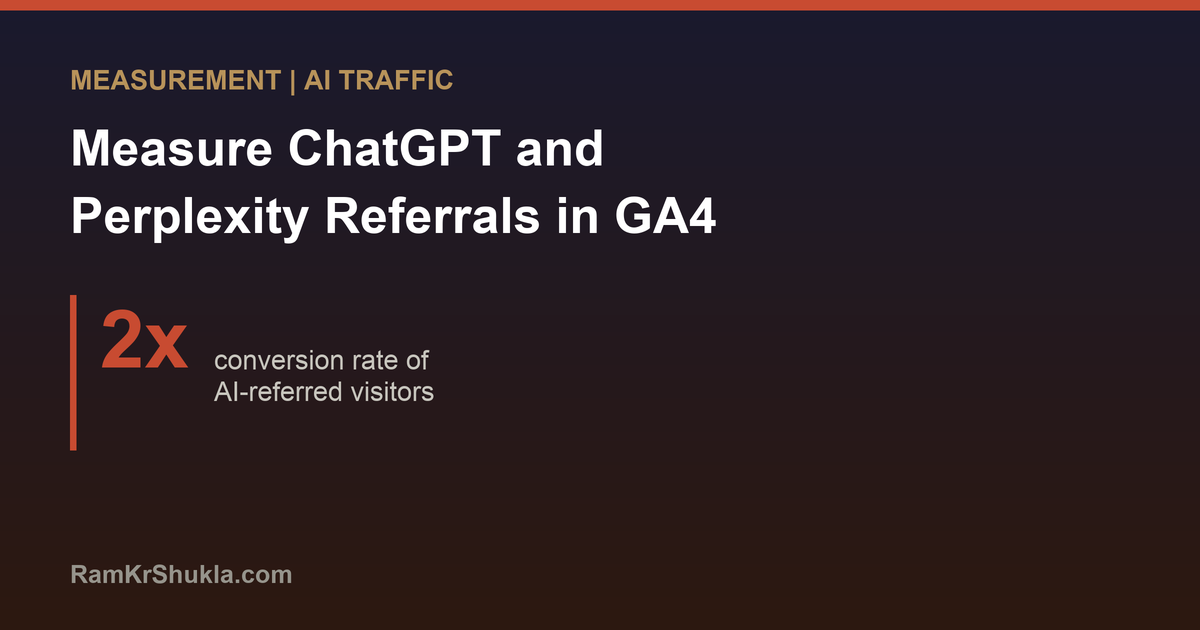 AI Search Is Splitting Your Traffic: How to Measure ChatGPT and Perplexity Referrals in GA4