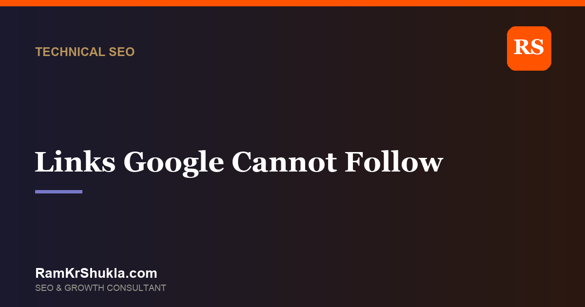 Links Google Cannot Follow: When JavaScript Navigation Quietly Blocks Your Whole Site