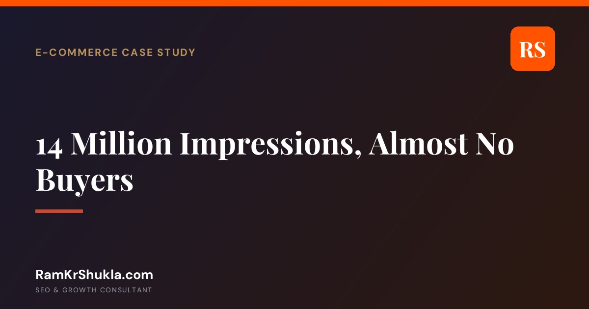 The Blog With Fourteen Million Impressions and Almost No Buyers